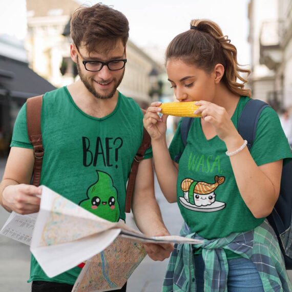 Matching Cute Couple T-Shirt | Wasa Bae Couple Shirts| Best Gift For Couple