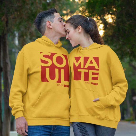 Soul Mate Matching Couple Hoodies| Valentines Couple Shirt| Best Gifts For Couple