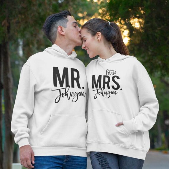 Personalized Matching Couple Hoodies| Mr Johngon Couple Shirt| Best Gifts For Couple
