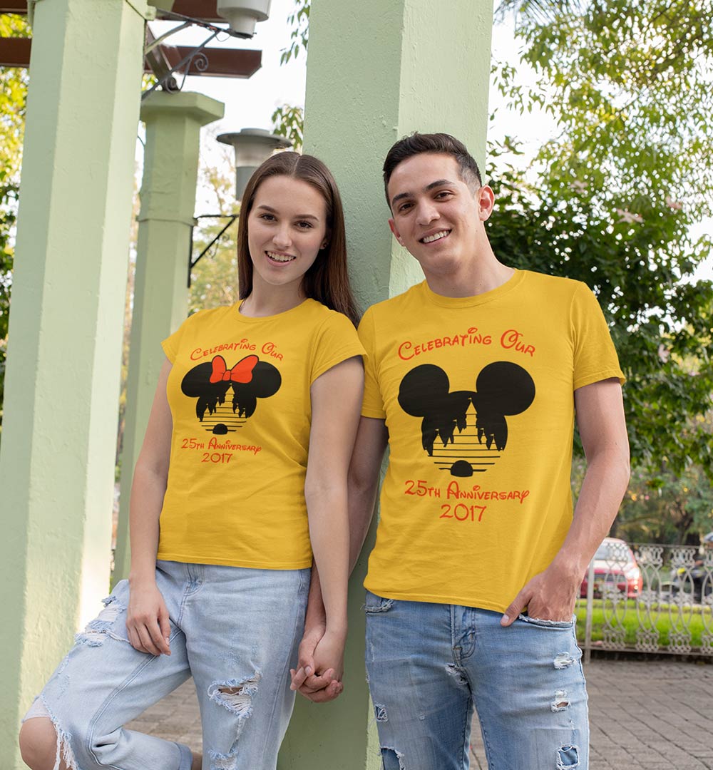 Mickey And Minnie Matching Couple Sweatshirts, Disney Anniversary Years  Couple Shirt