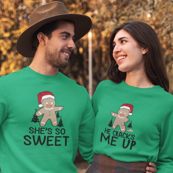 Christmas Matching Couple Sweatshirts| She’s So Sweet Couple Shirt| Best Gifts For Couple