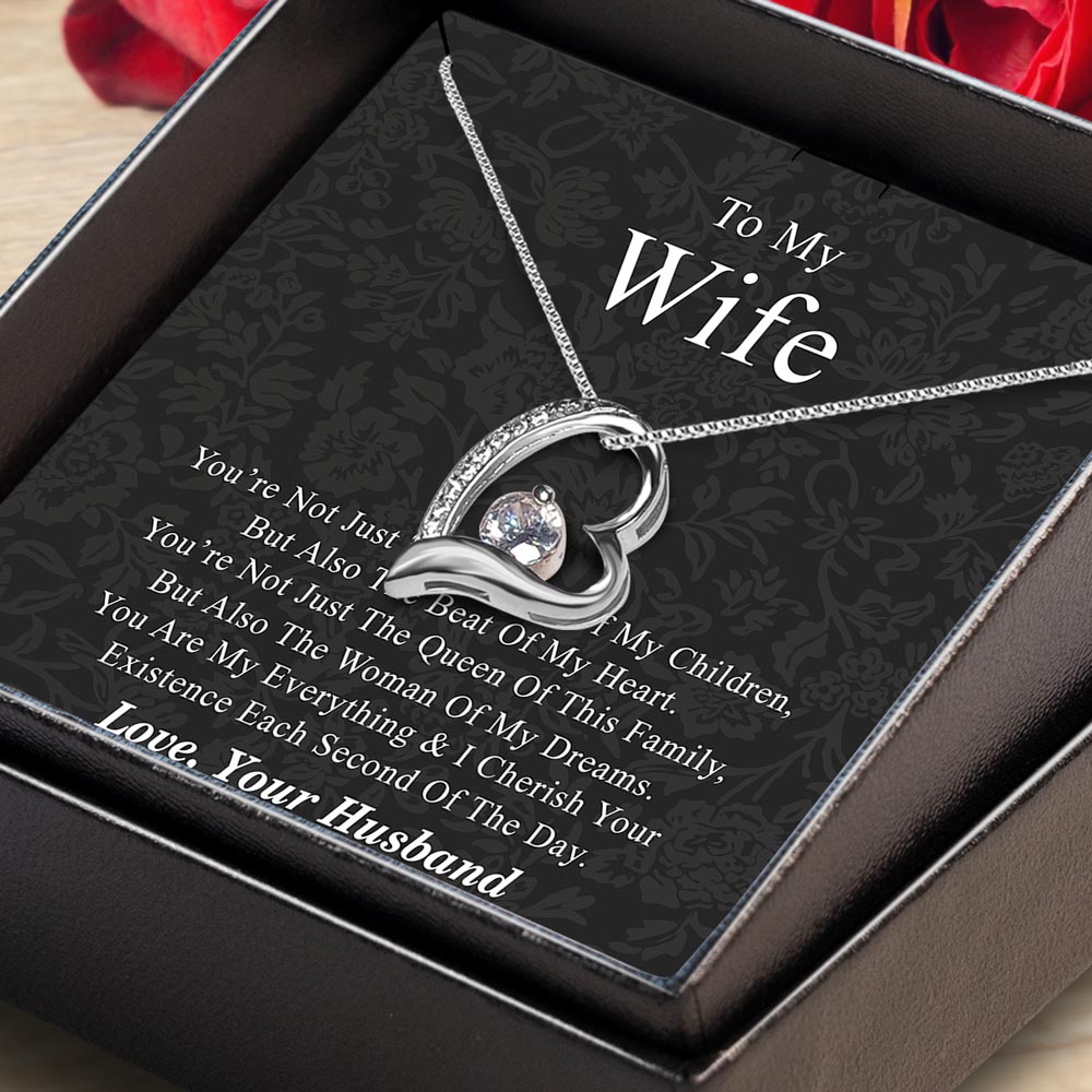Eternal Heart Necklace With Message Card For Wife  Best Gift Ideas For Wife  On Valentines Day - Couple Gift By Jenny