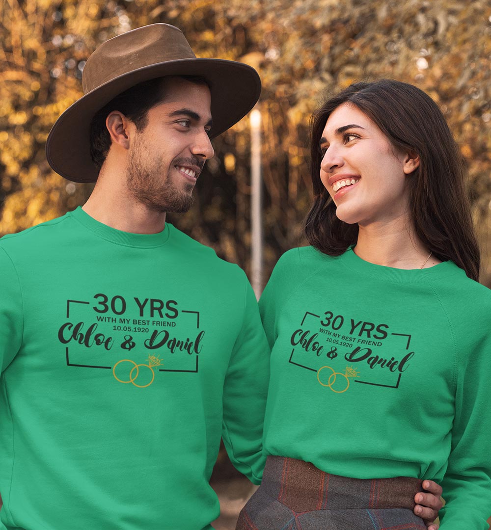 Personalized Anniversary Couples Shirts, 20th Anniversary Gifts