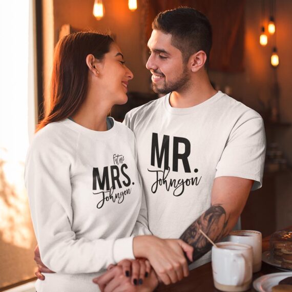 Personalized Matching Couple Sweatshirts| Mr And Future Mrs Couple Shirt| Best Gifts For Couple